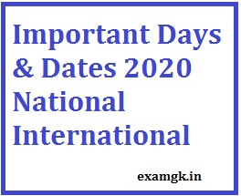 Important National & International Days
