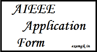 AIEEE Application Form 