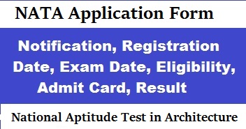 NATA Application Form, Exam Date, Syllabus, Pattern