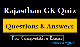 Rajasthan GK Quiz Questions 