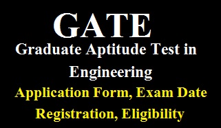 GATE 2023 Online Application Form, Exam Date, Eligibility, Registration 